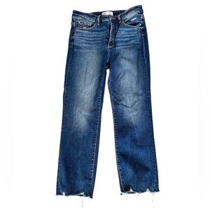 BKE 29x28 Universal Fit High Rise Cropped Straight Blue Jeans